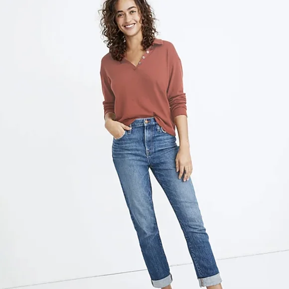 Madewell High-Rise Slim Boy Jean - Picture 1 of 5